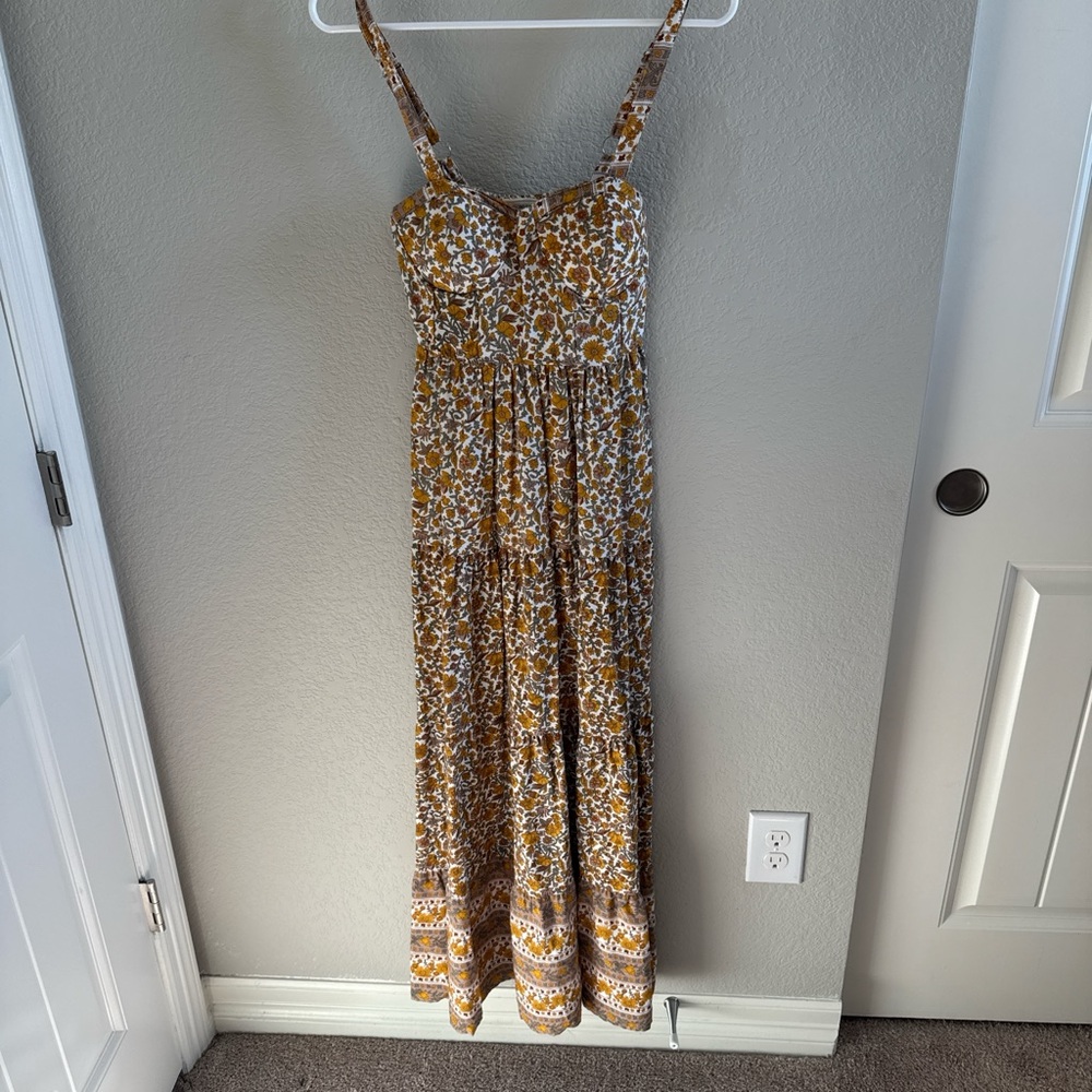 Yellow floral Maxi dress